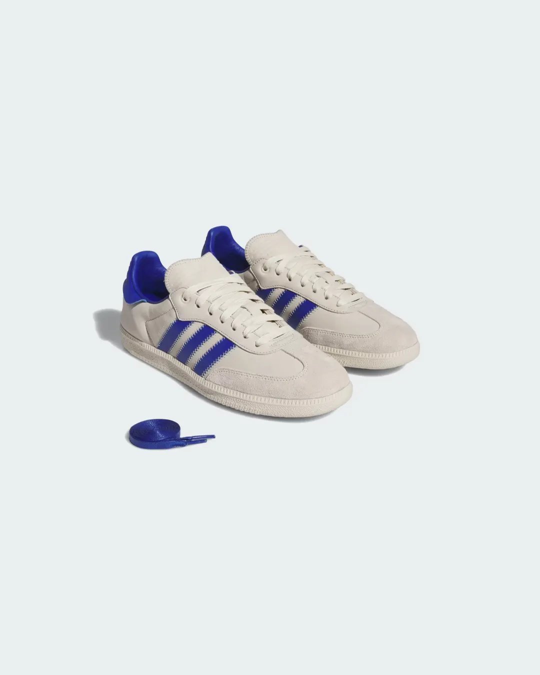 Buckle Fit Desert Cool Pharrell x Adidas Humanrace Samba Royal Blue Alumina Sneakers