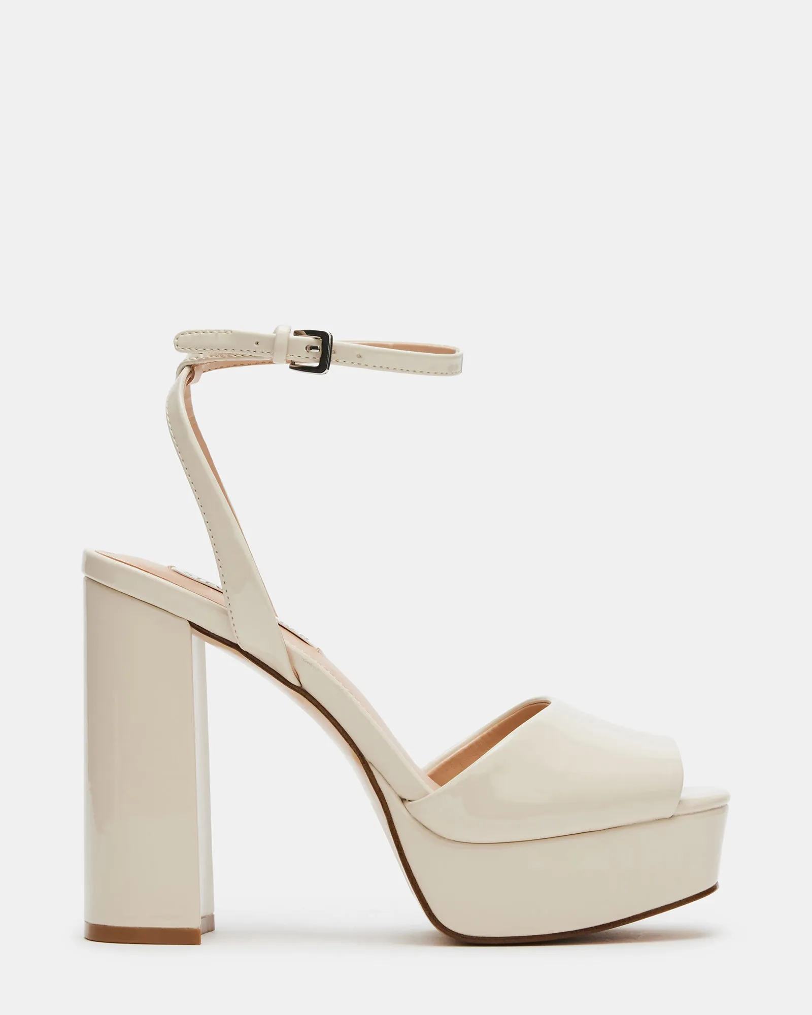 Trendy Footwear platform sandals LOURDES BONE PATENT
