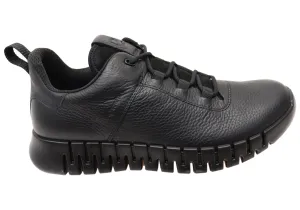 Heat Guard ECCO Mens Comfortable Leather Gruuv GTX Sneakers Shoes