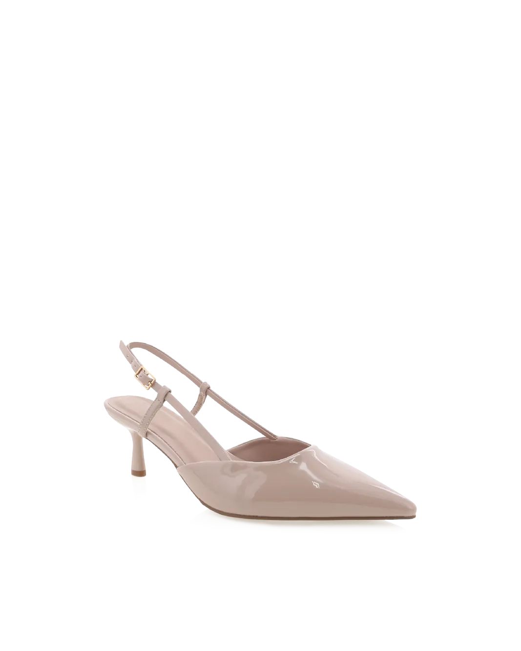 Platform Booties KYRIE - LATTE PATENT