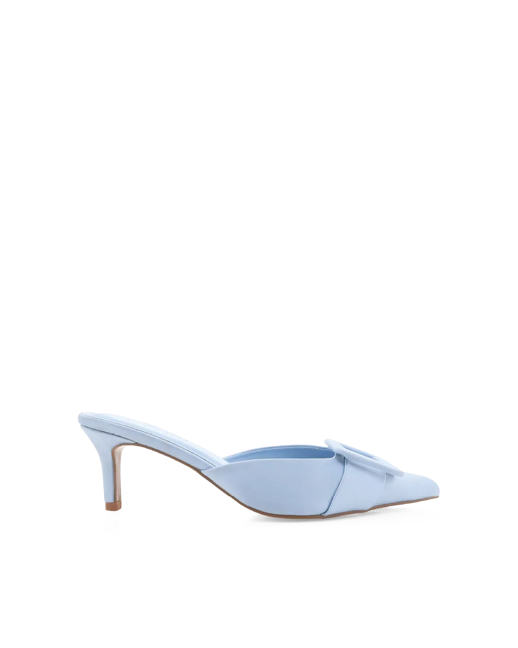YORKIE - POWDER BLUE SATIN Outdoor Wedding Heels Comfy Bridal Heels
