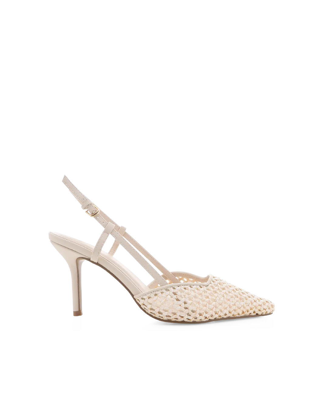 Beach Wedding Heels Dressy High Heels KAMERON - CREAM RAFFIA