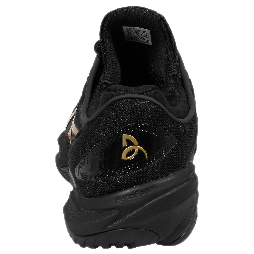 Flexible Material Asics Men's Court FF 3 Novak Night Energy - Black/Prism Gold