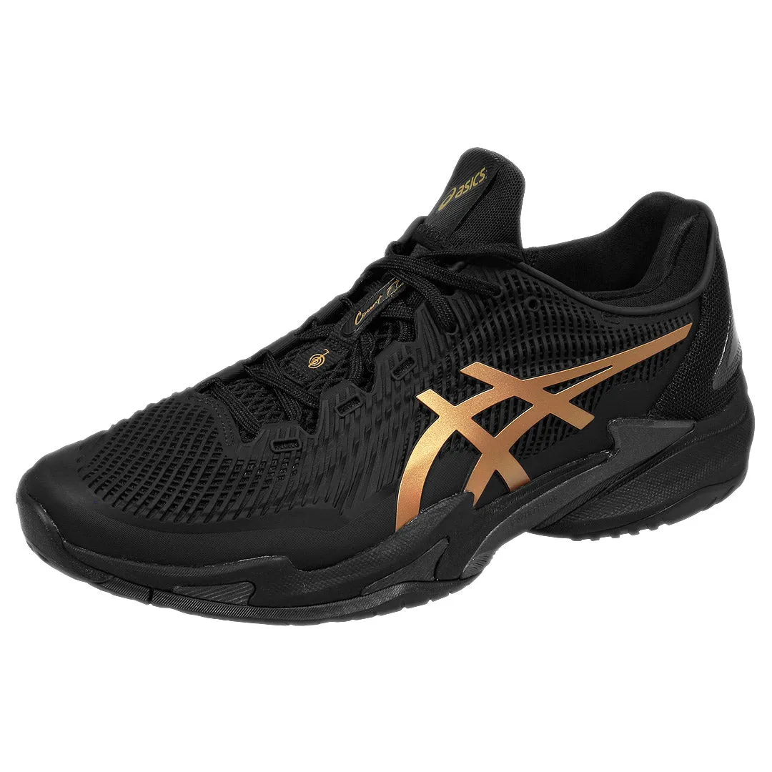 No Slip Asics Men's Court FF 3 Novak Night Energy - Black/Prism Gold