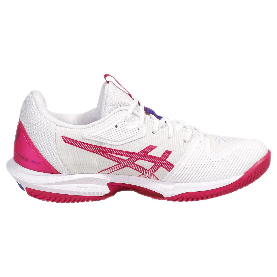 Asics Women's Solution Speed FF 3 - Clay - White/Bright Rose Padded materials Casual Style