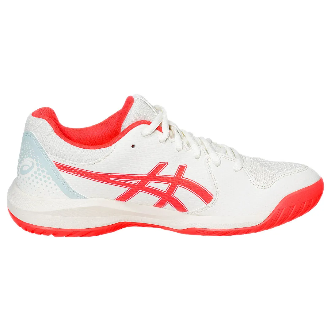 Asics Women's Gel-Dedicate 8 - Pickleball - Cream/Flash Red Distinctive cushioning