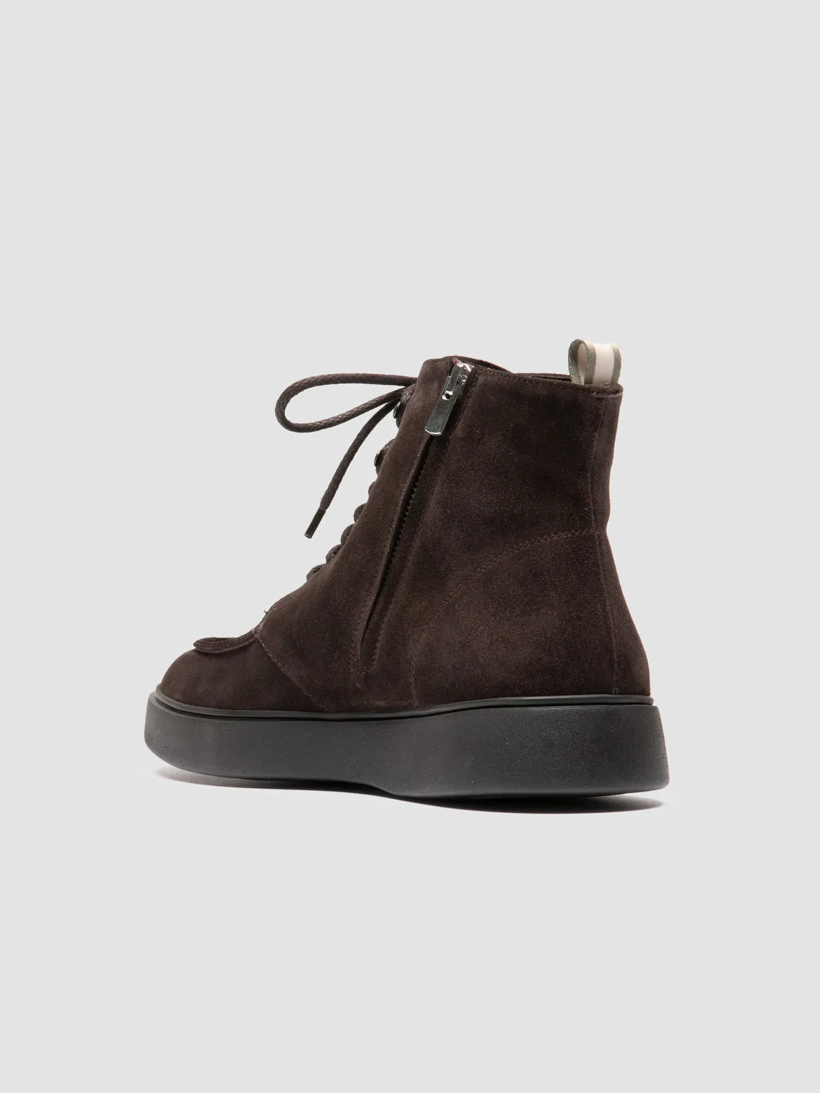 FRAME 004 - Brown Suede Lace-up Boots Cush Pad