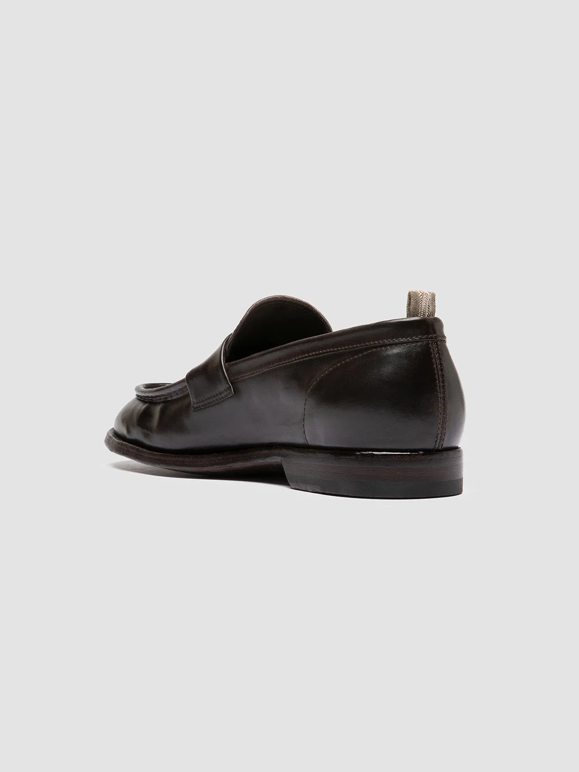 Supportive Traction SOUND 001 - Brown Leather Penny Loafers