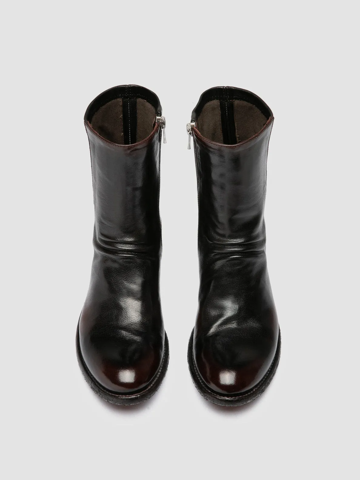 LISON 041 - Burgundy Leather Ankle Boots Sprint Step