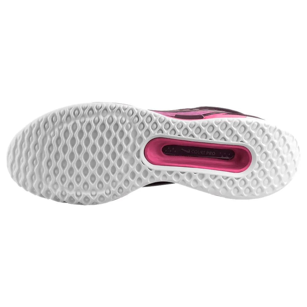 Nike Women's Court Zoom Pro - Premium - Burgundy Crush/Pinksicle Unbeatable Traction