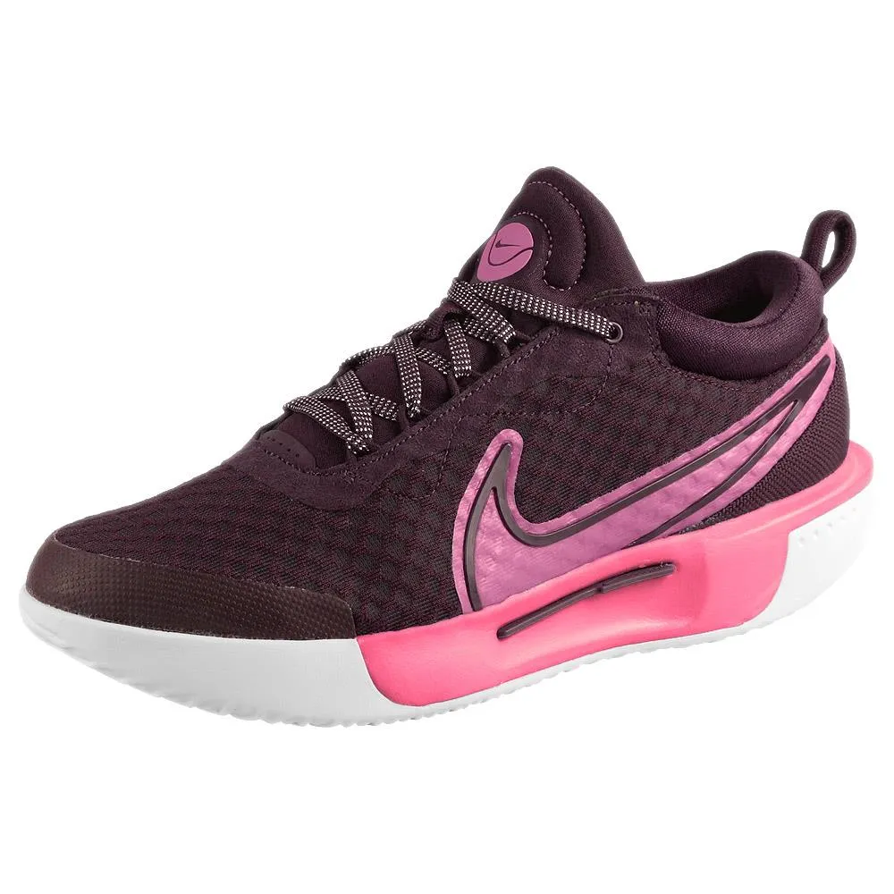 Sculpted cushioning Multi-functional performance Nike Women's Court Zoom Pro - Premium - Burgundy Crush/Pinksicle
