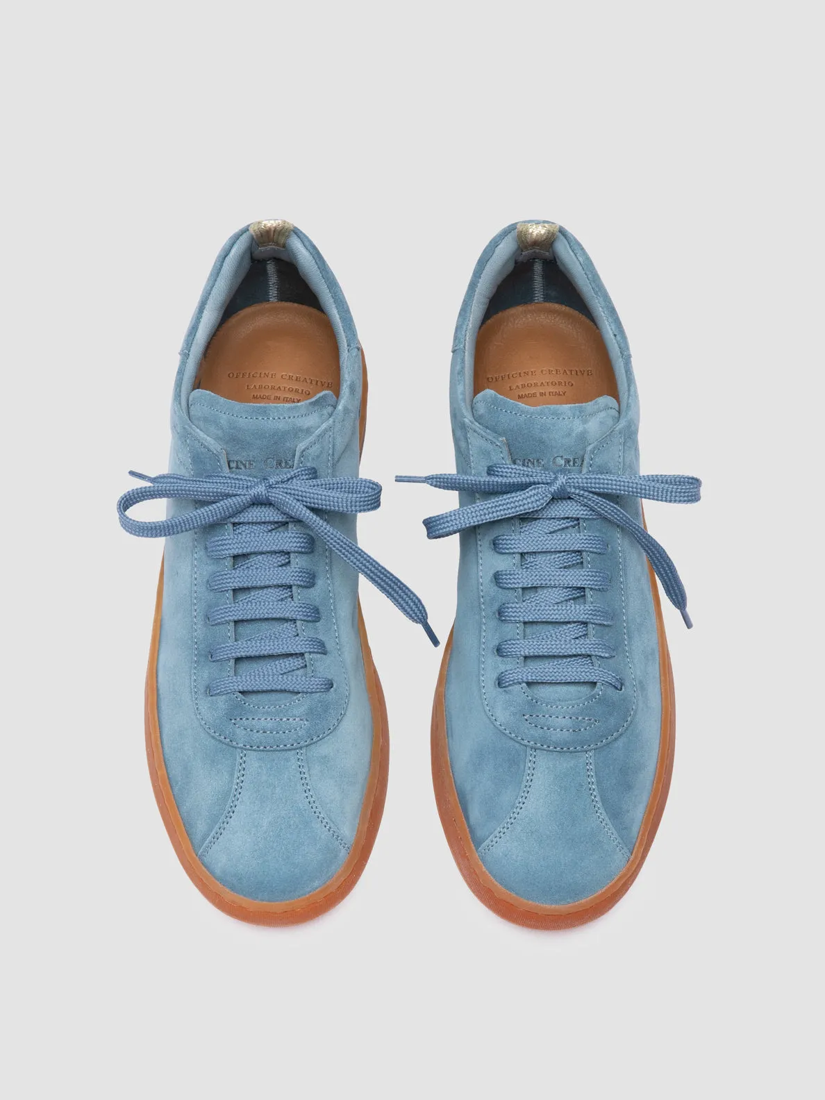 Comfort Slip HALO 001 - Blue Suede Sneakers