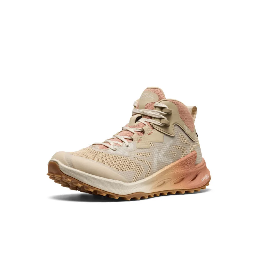 Cozy And Warm Weekend Hike Women's Zionic NXT Waterproof Hiking Boot  |  Safari/Cork