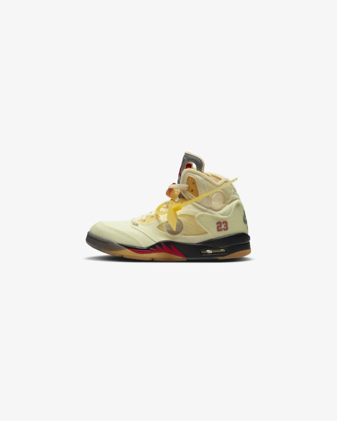 Air Jordan 5 Retro Off-White Sail Sneakers Muscle - building