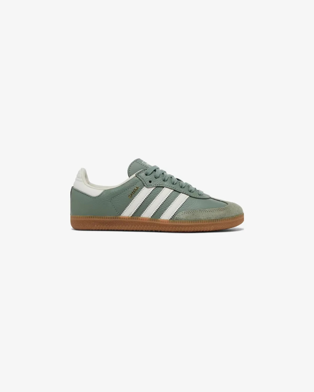 foot - comfort stiff material shoe matter Adidas Samba OG Silver 'Green' Sneakers