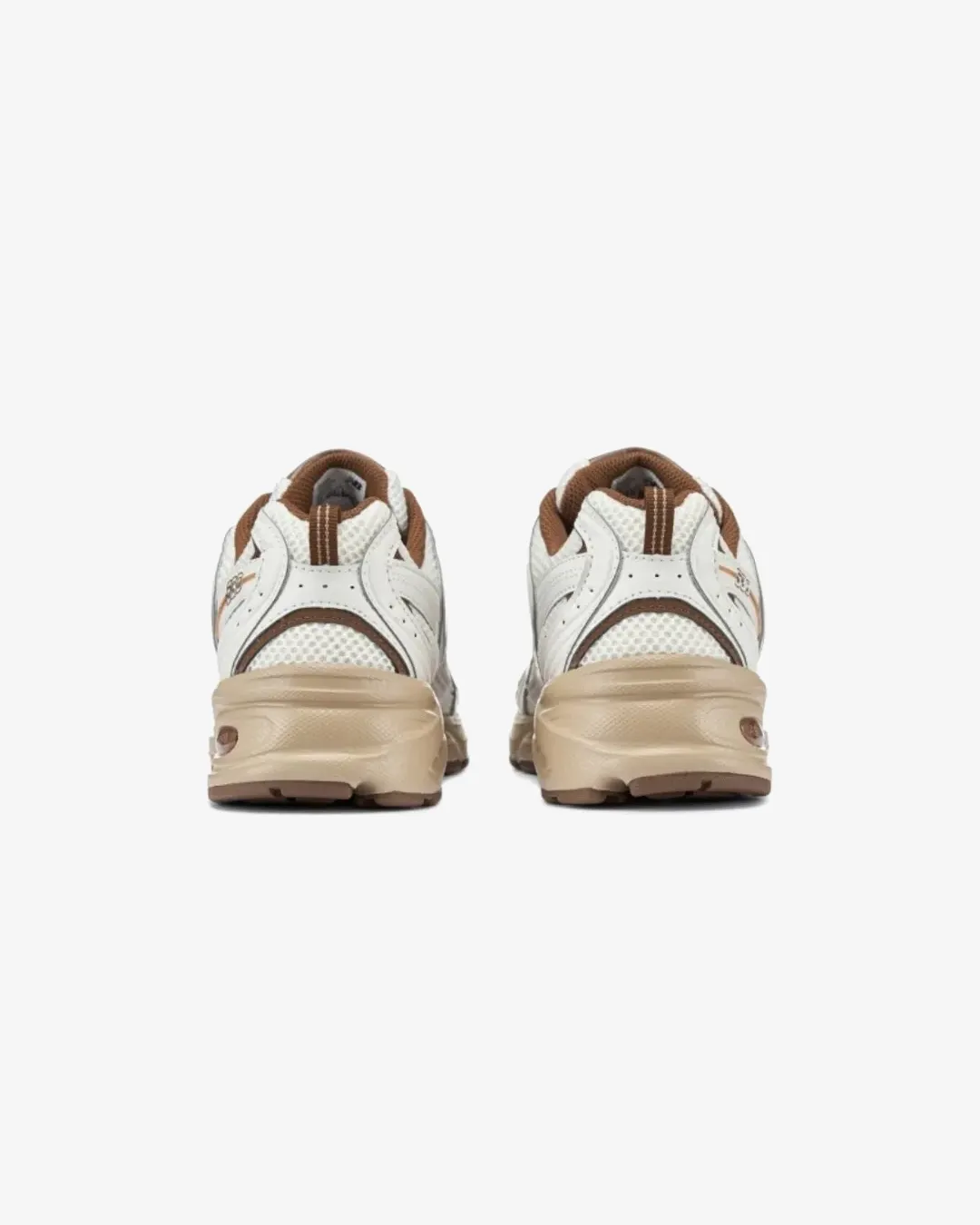 New Balance 530 Niko and Off White Brown Sneakers Step Tall Climb Strong