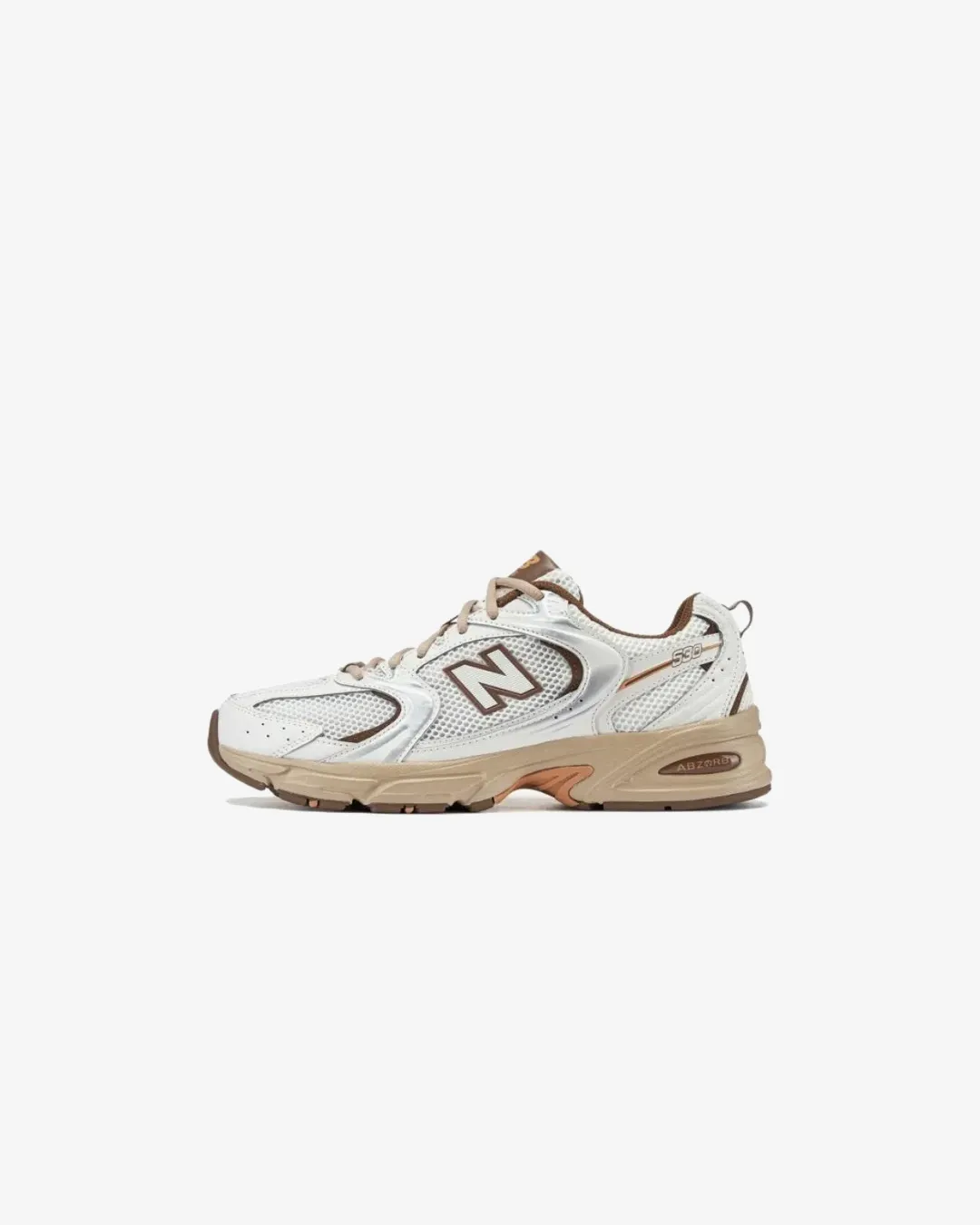 Anytime Go New Balance 530 Niko and Off White Brown Sneakers