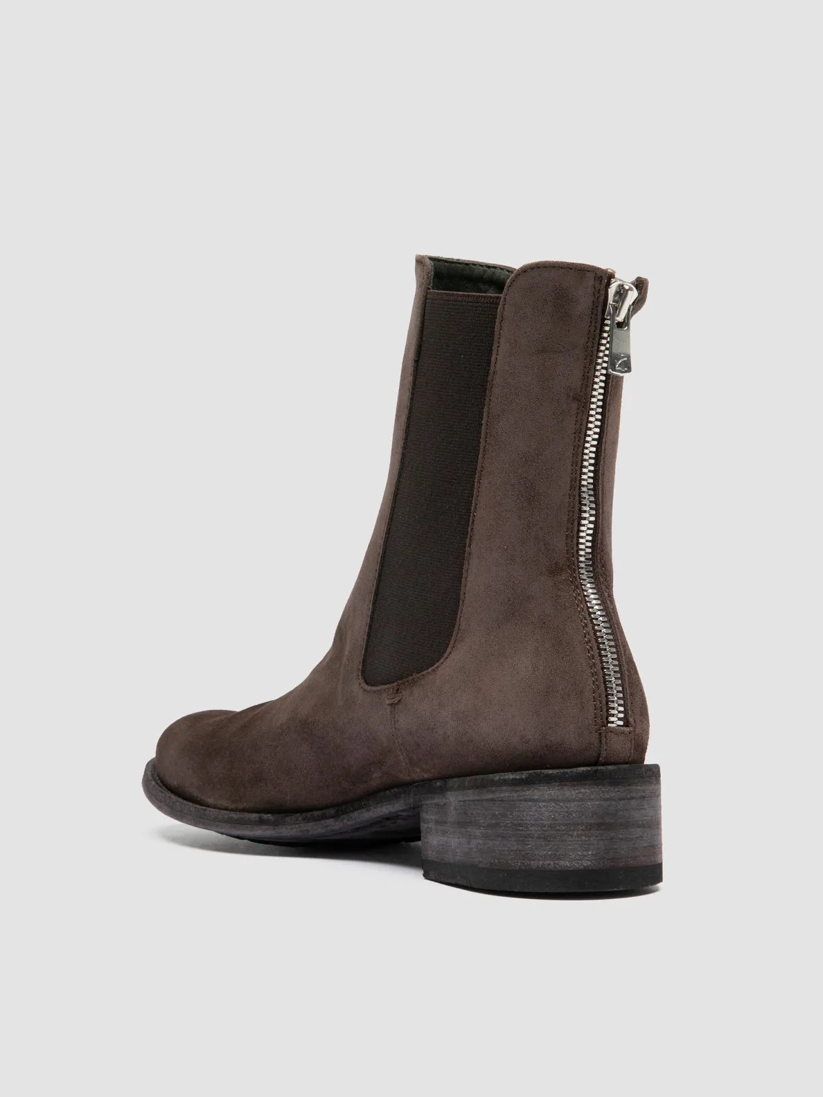 Comfortable Upper Planet Hike LISON 017 - Brown Suede Chelsea Boots