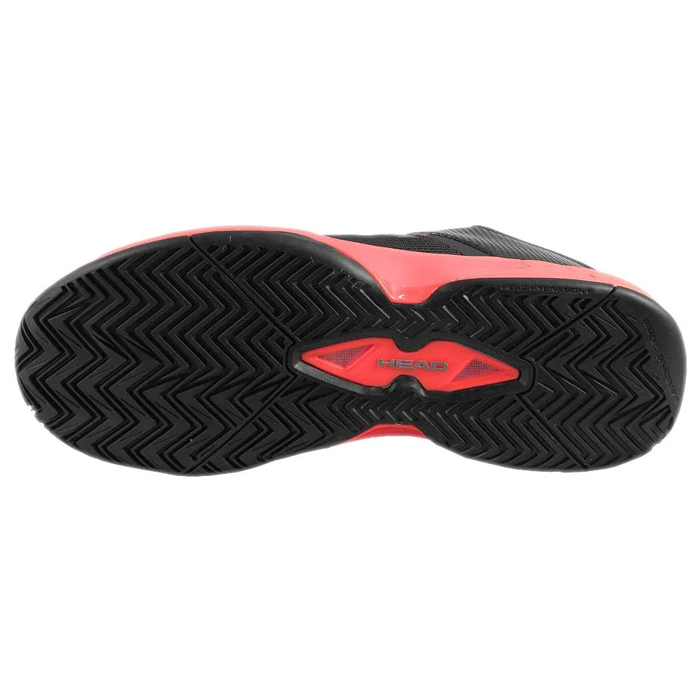 Head Women's Revolt EVO 2.0 - Pickleball - Black/Fiery Coral Smooth Support