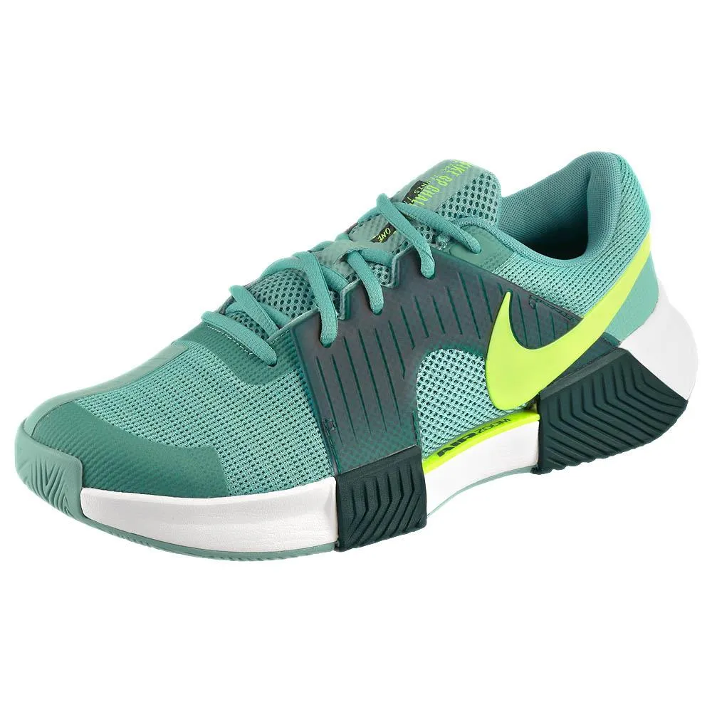 Nike Men's Air Zoom GP Challenge 1 - Denim Turq/Volt Smooth Toe Clean Fit