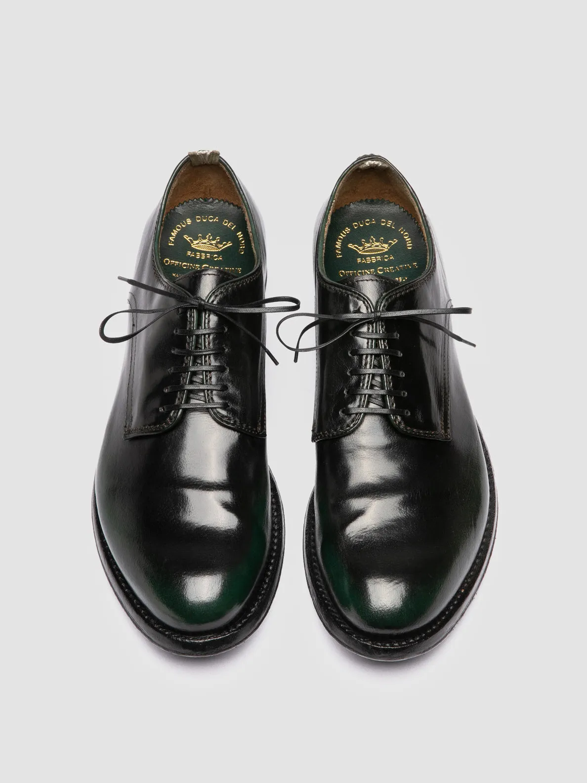Smart Fit ANATOMIA 012 - Green Leather Derby Shoes