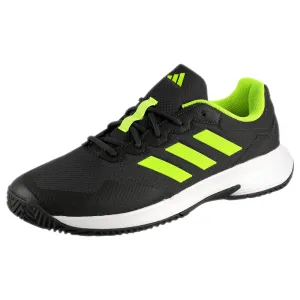 Fashion Accent adidas Men's GameCourt 2 - Carbon/Lucid Lemon