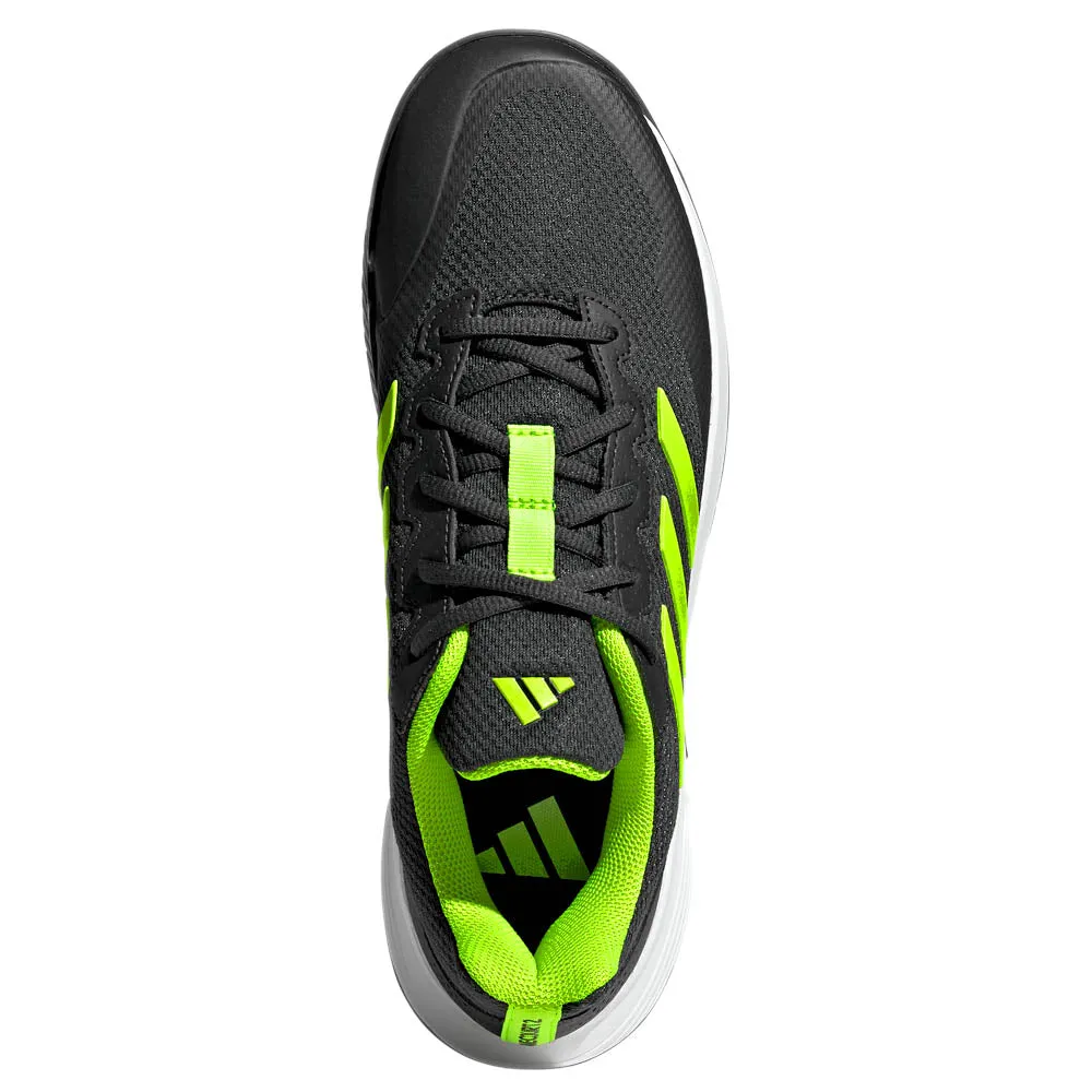 Relaxed Feel Multi-functional breathability adidas Men's GameCourt 2 - Carbon/Lucid Lemon
