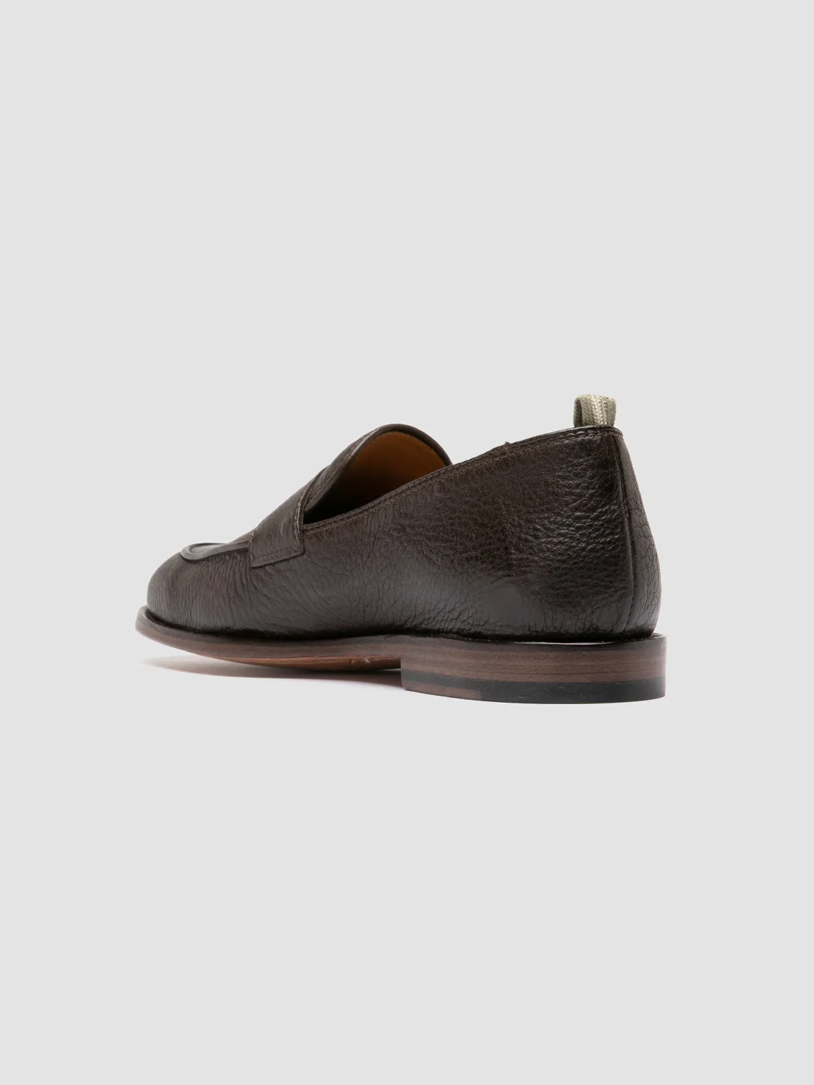 OPERA 001 - Brown Leather Penny Loafers Fast Fit