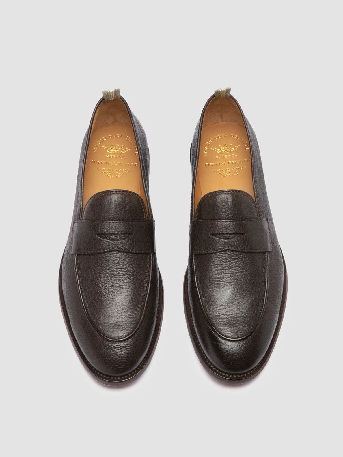 OPERA 001 - Brown Leather Penny Loafers Daily Moves