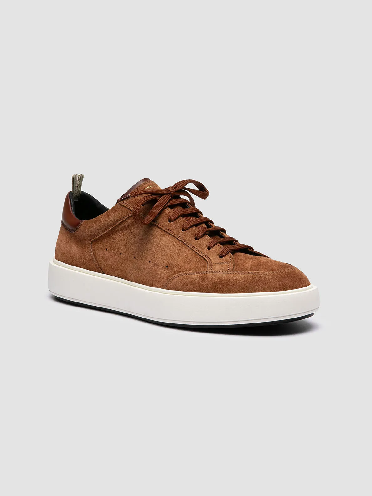 SEQUEL 002 - Brown Suede and Leather Sneakers Motion Ready Neutral Base