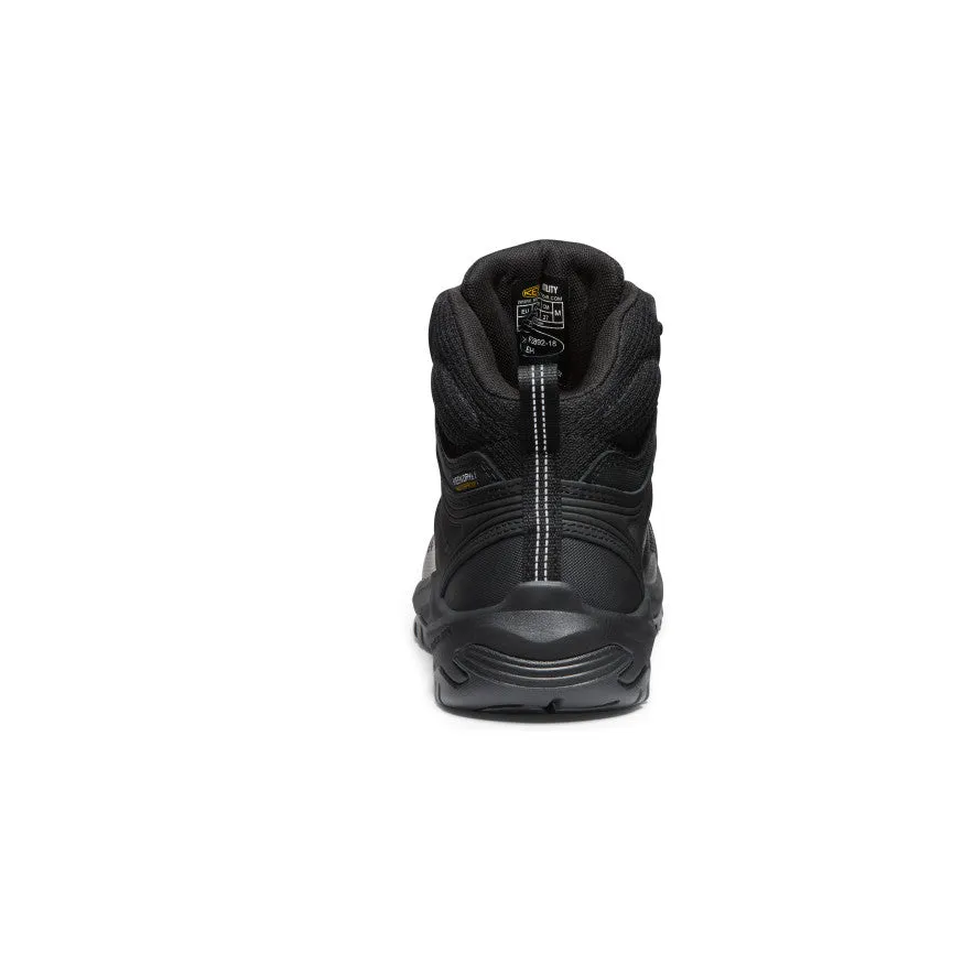 Tread Pattern Men's Reno Waterproof Mid (Soft Toe)  |  Black/Black