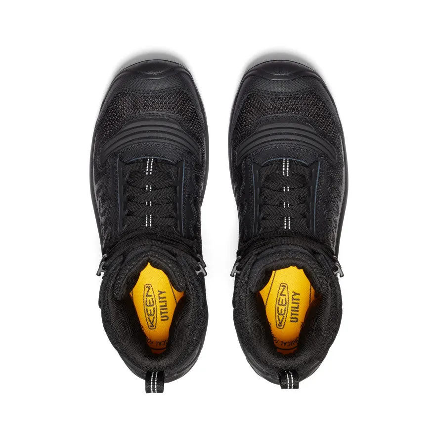 Men's Reno Waterproof Mid (Soft Toe)  |  Black/Black Long Distance Boots