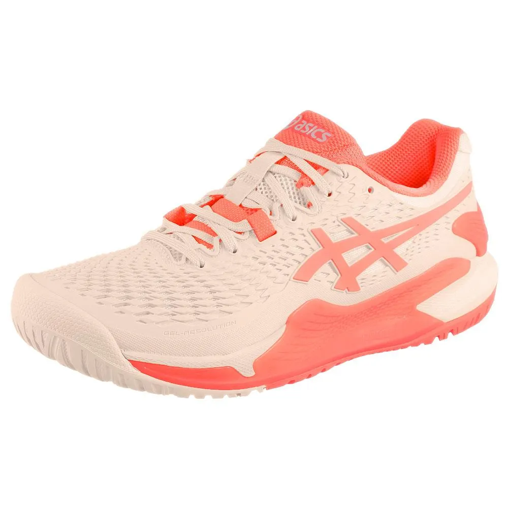 Asics Women's Gel-Resolution 9 - Pearl Pink/Sun Coral Ultra Comfort All-around ease