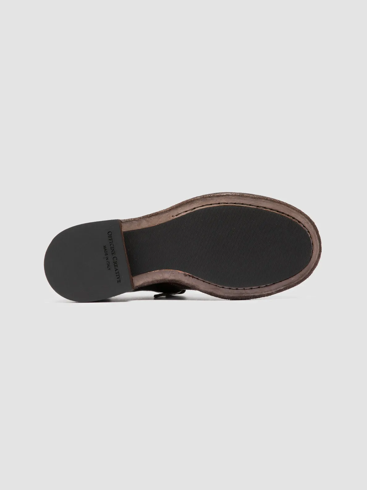 Range Step RUGGED 112 - Brown Leather Monk Shoes