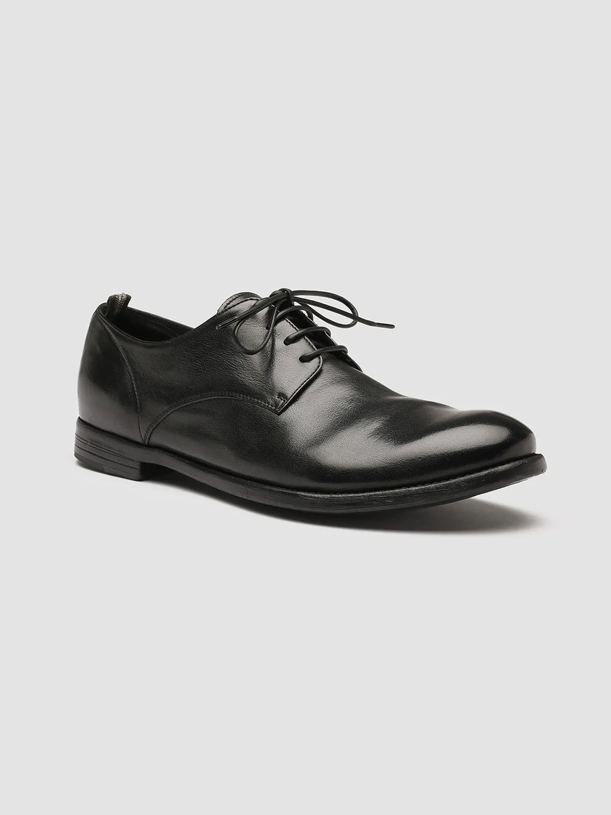 Light Wear Weather Friendly ARC 515 - Black Leather Derby Shoes