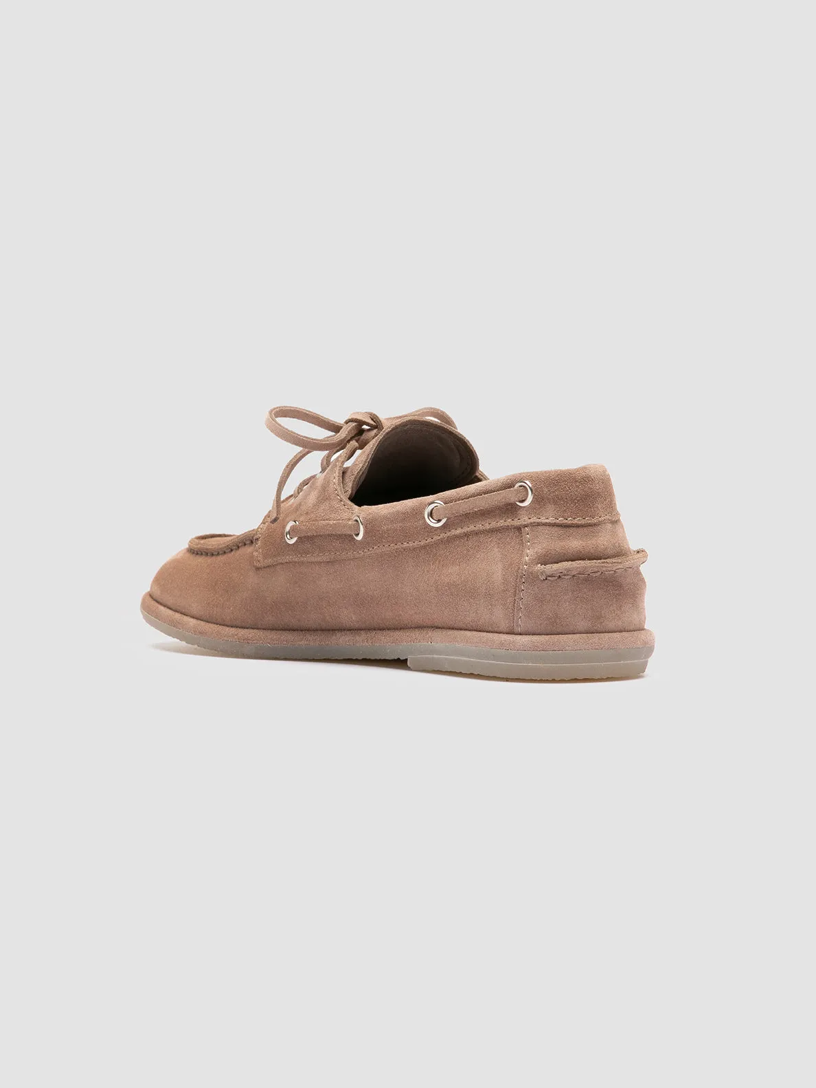 LOVE 101 - Taupe Suede Boat Shoes Street Cool