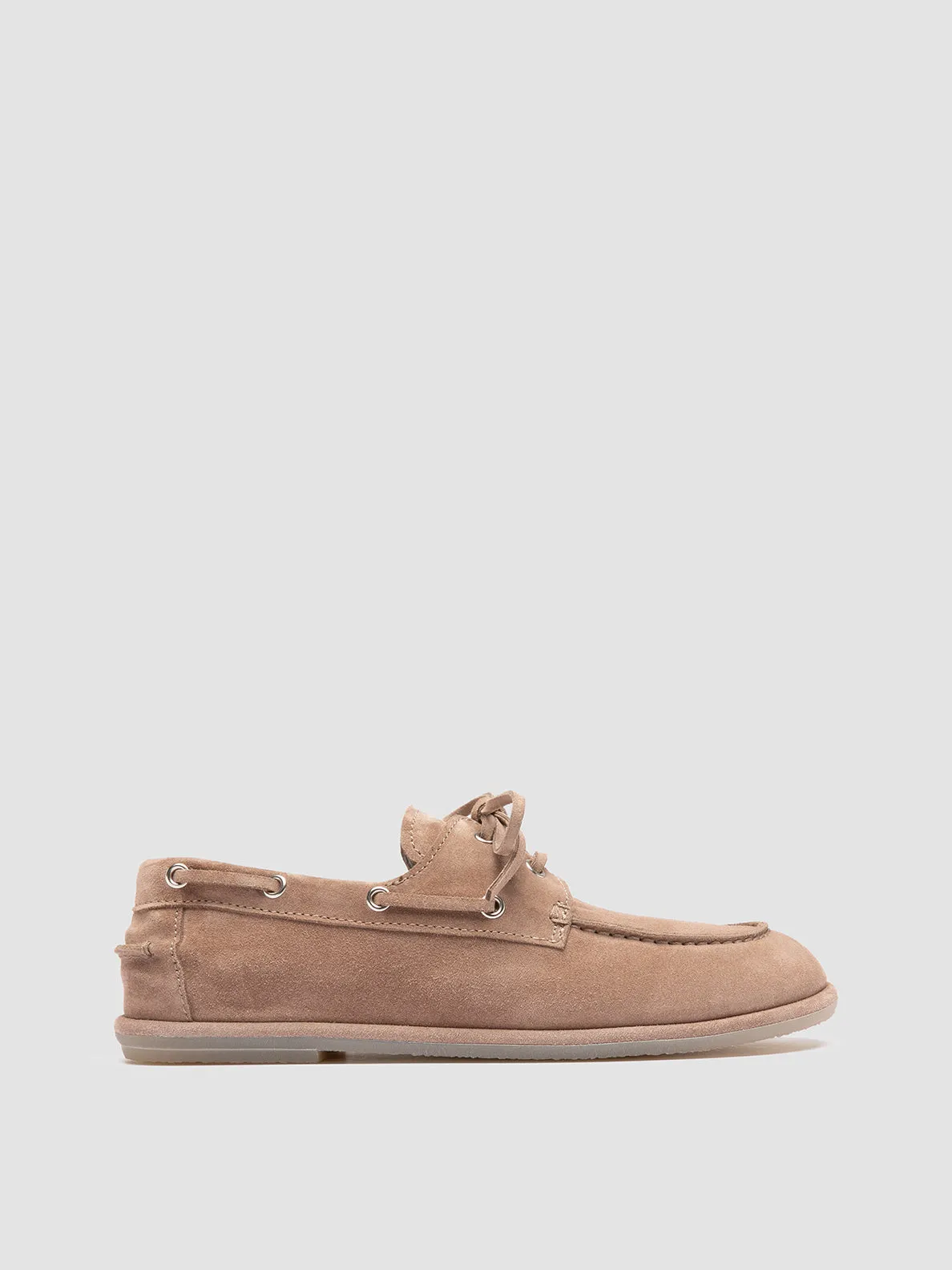 LOVE 101 - Taupe Suede Boat Shoes Soft Upper