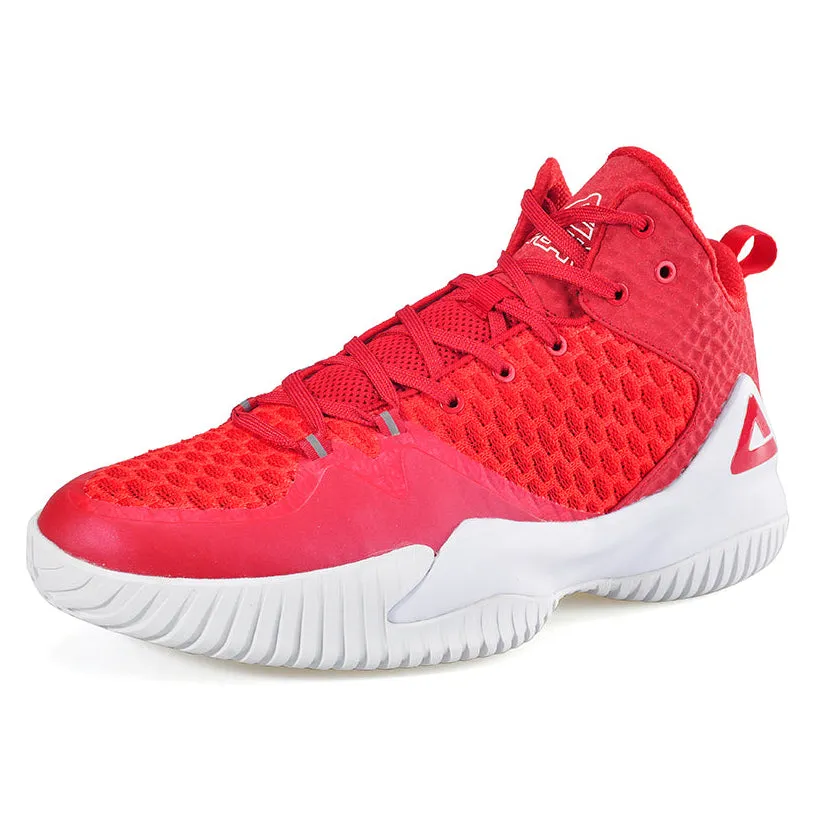 Heel Support Durable Rubber Outsole PEAK Basketball Shoes Lou Williams Streetball Master Red