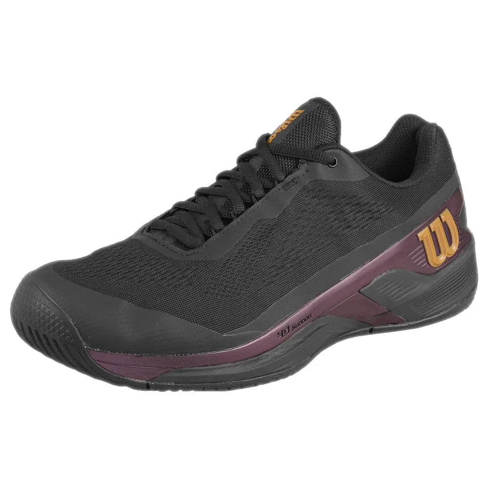 Breathable fabric Stylish Pick Wilson Men's Rush Pro 4.0 Pro Staff - Black/Black