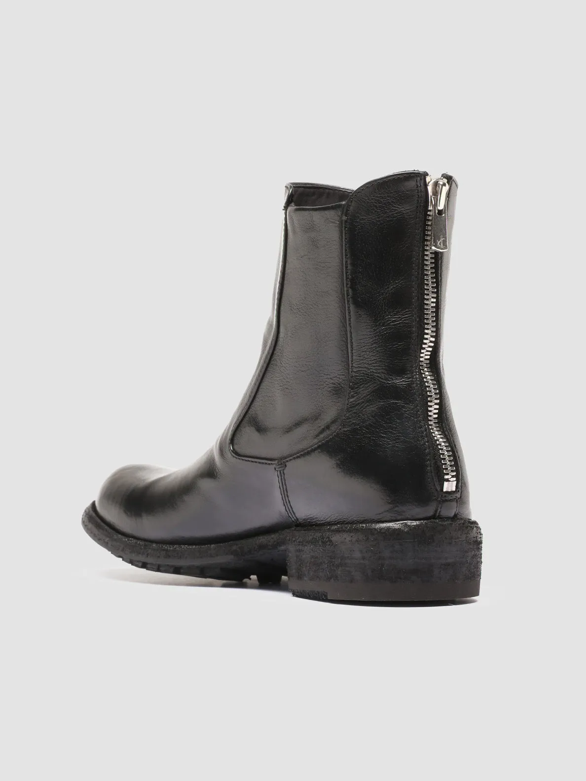 LEGRAND 229 - Black Leather Zip Boots Sunset Step