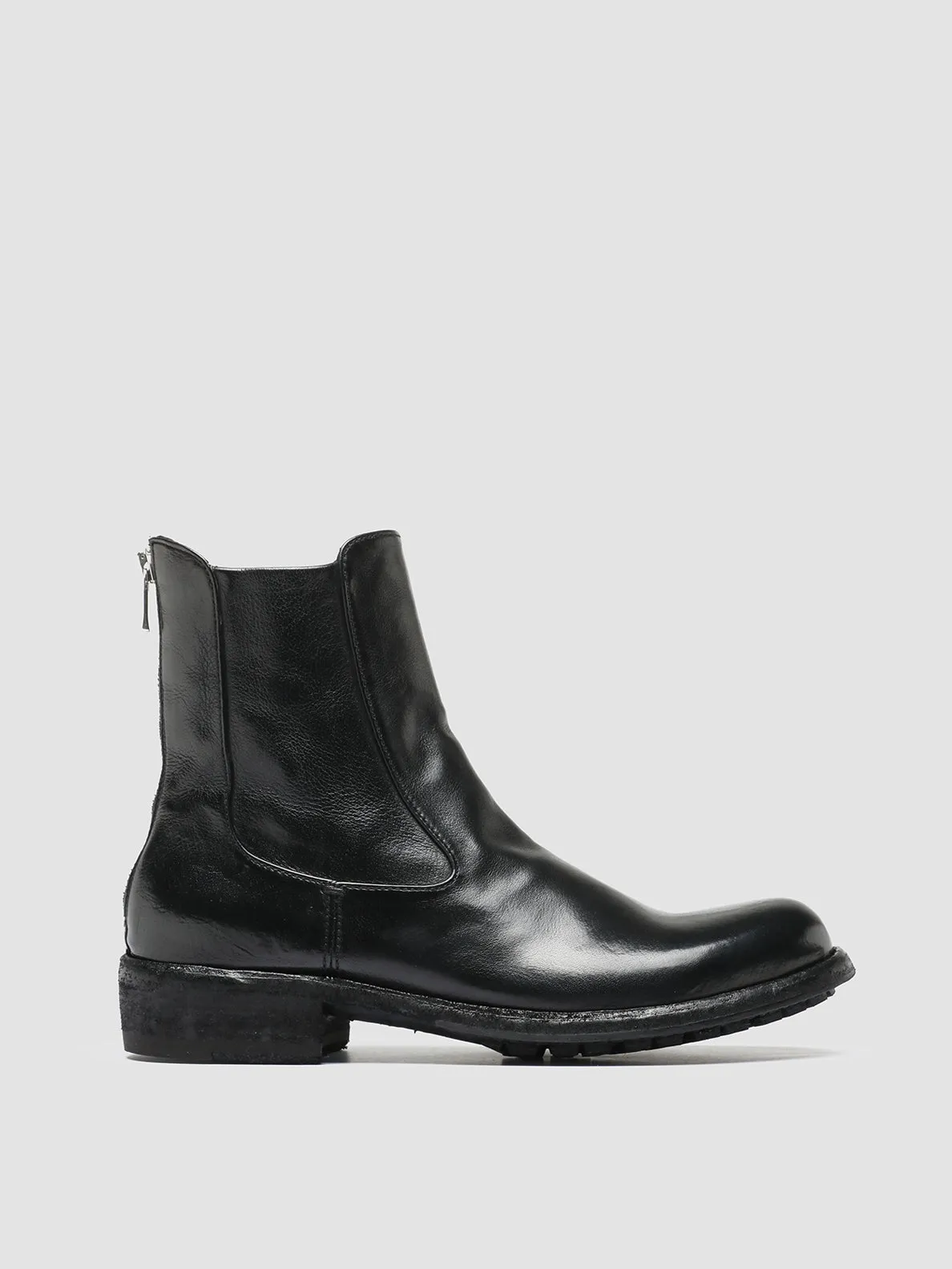 Trendy Appeal Fresh Daily LEGRAND 229 - Black Leather Zip Boots
