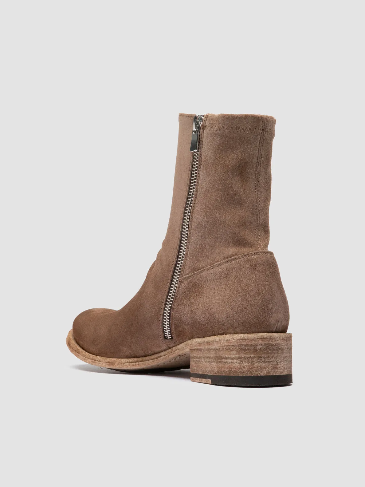 Flexible Construction Galaxy Jog LISON 041 - Brown Suede Ankle Boots