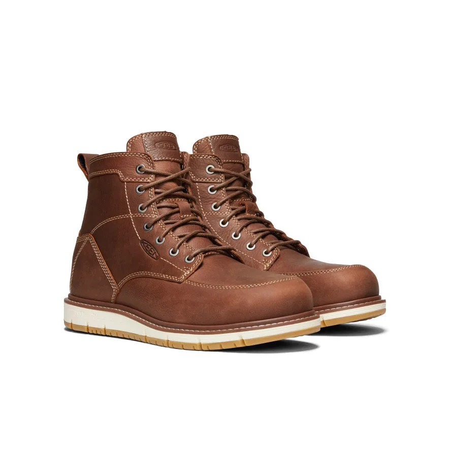 Sleek Construction Anti-Slip Function Men's San Jose 6" Boot (Aluminum Toe)  |  Gingerbread/Gum
