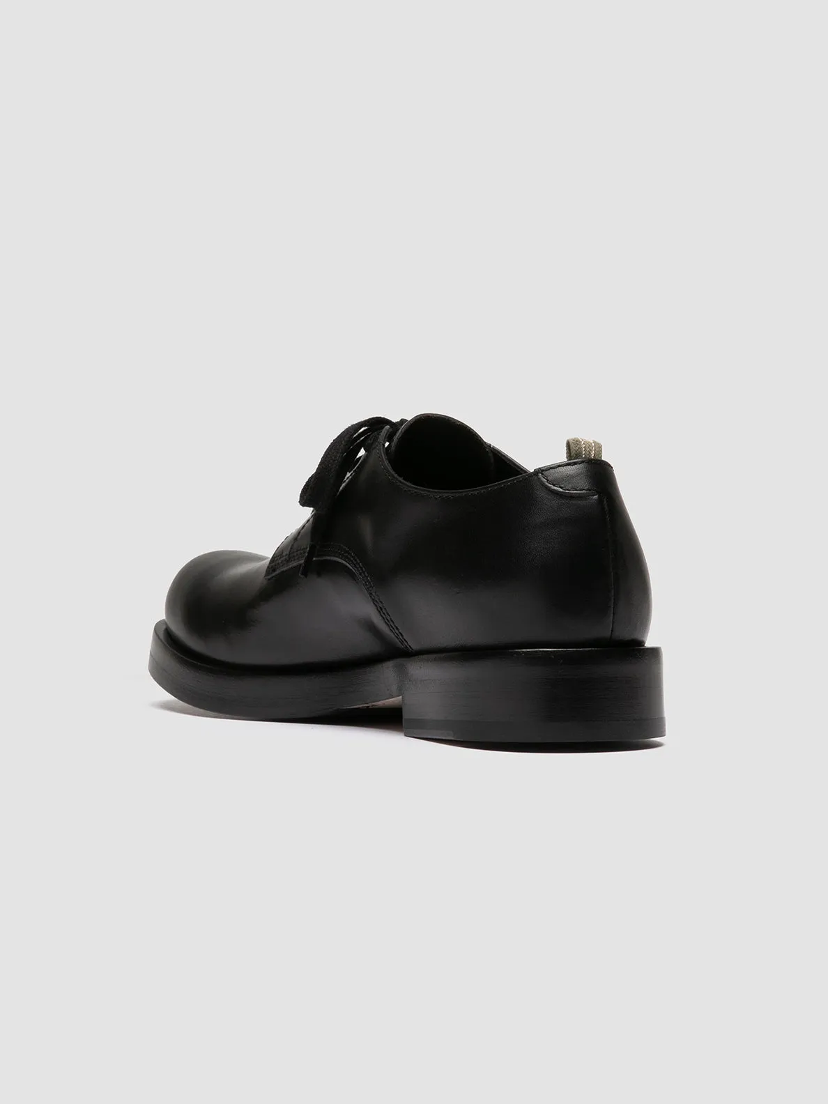 BULLA 001 - Black Leather Derby Shoes Fast Track street-ready