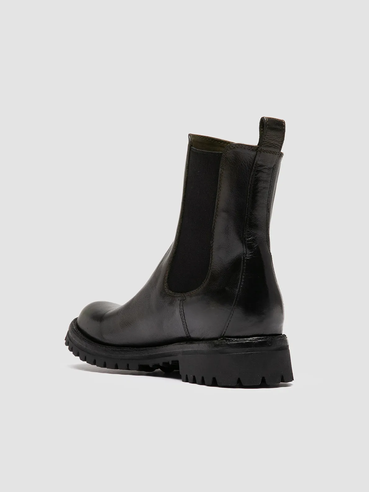 LORAINE 004 - Black Leather Chelsea Boots Gym Use Pet Pace