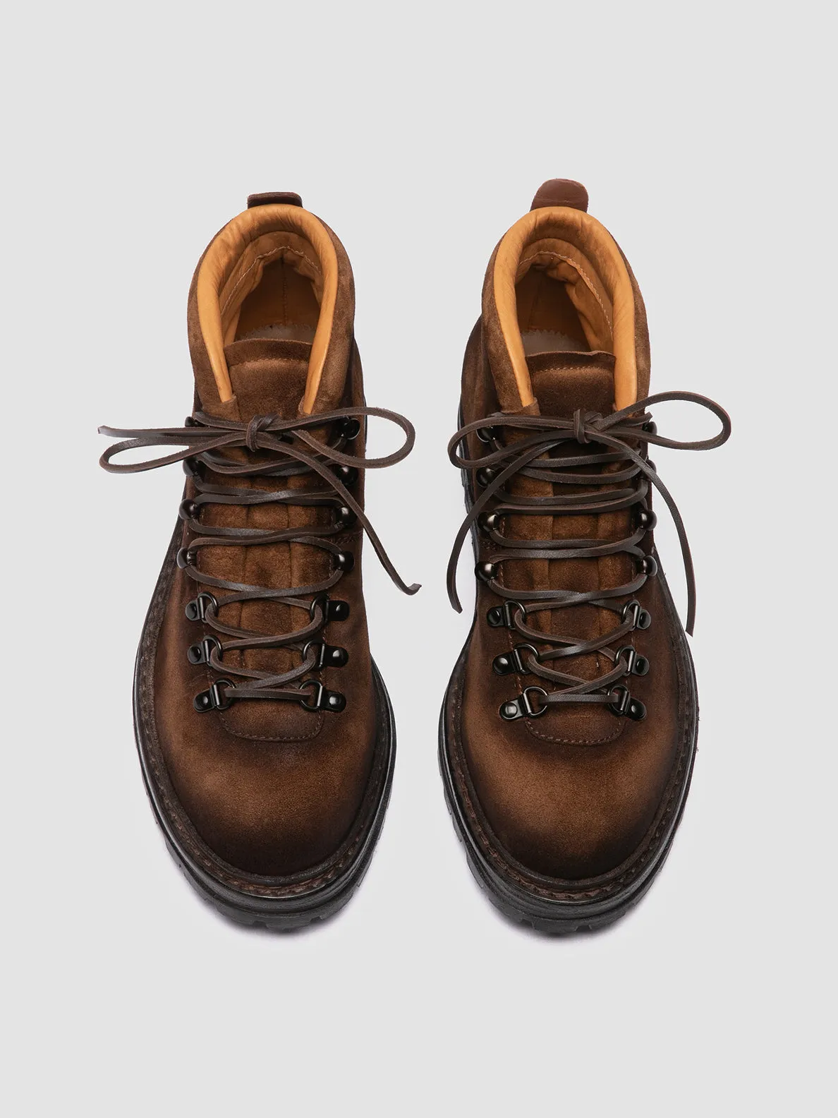 ARTIK 001 - Brown Suede Lace Up Boots Sculpted cushioning