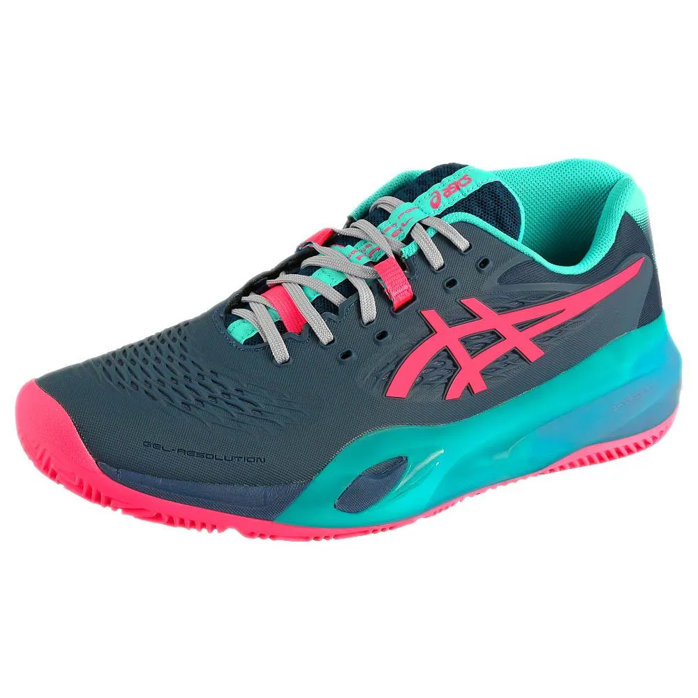 Street Inspired Asics Men's Gel-Resolution X - Padel - Mako Blue/Hot Pink