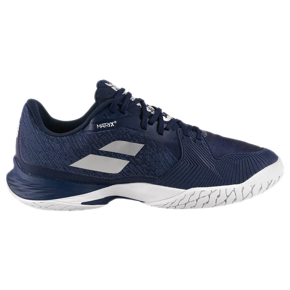 Babolat Men's Jet Mach III - Dark Blue/Silver Multi-Terrain Statement flair