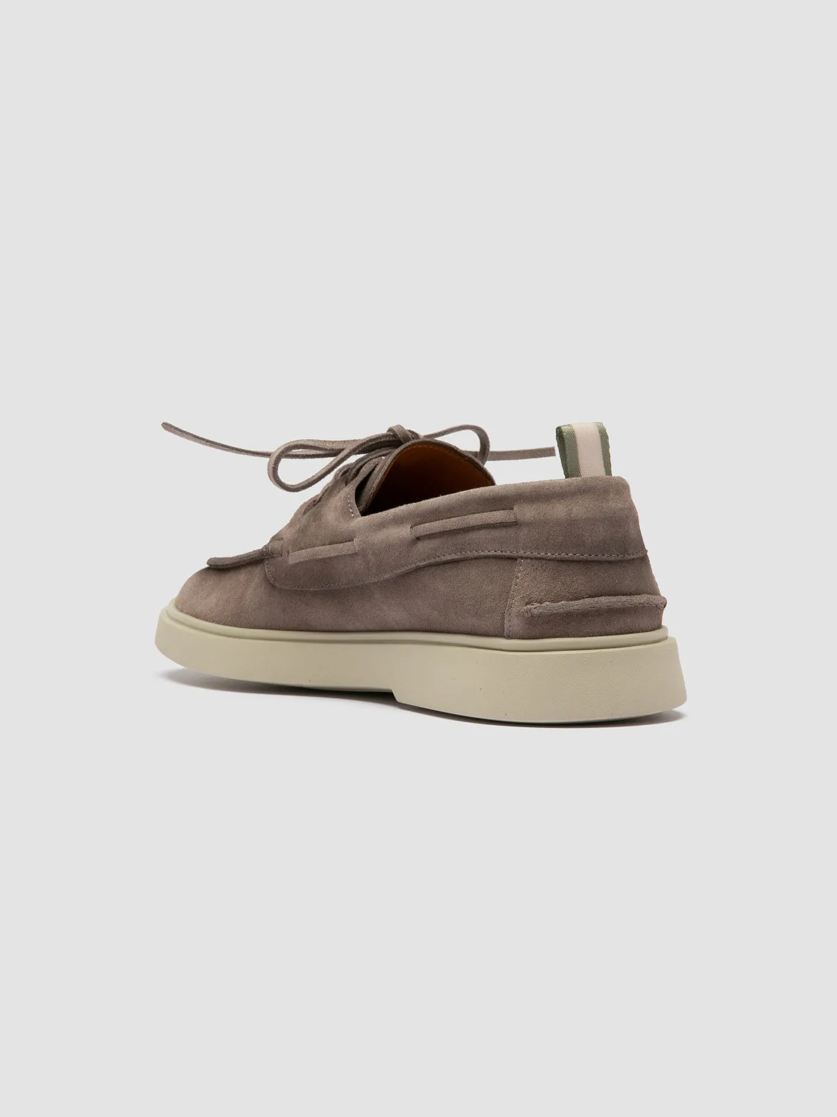 BONES 013 - Grey Suede Boat Shoes cool tones