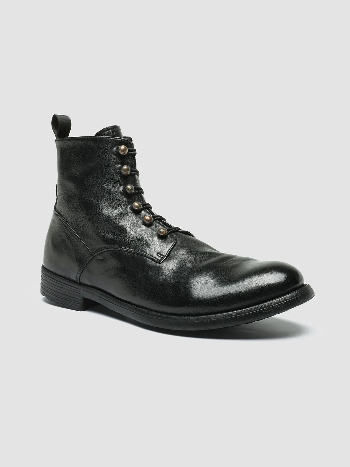 Work Out Sculpted stability HIVE 051 - Black Leather Zip Boots